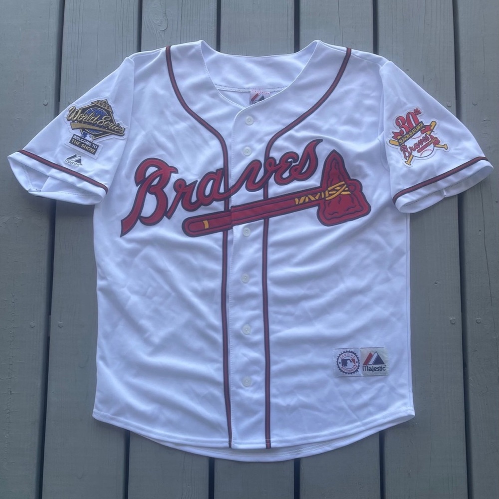 Majestic MLB Genuine Merchandise Atlanta Braves Fred McGriff #27 Jersey Med NWT!